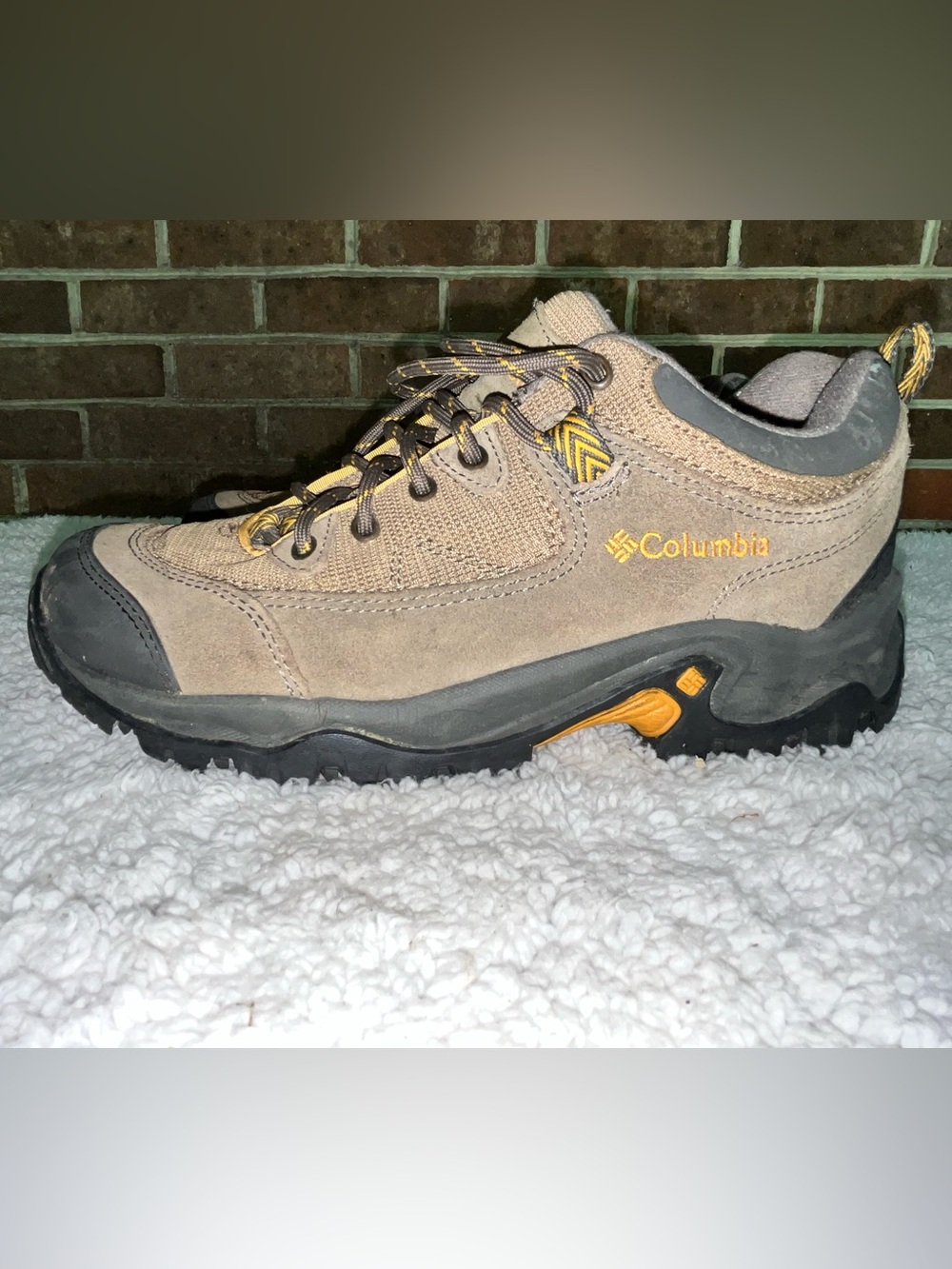 Columbia Mens Brown Birke Trail Hiking Shoes Size 9
